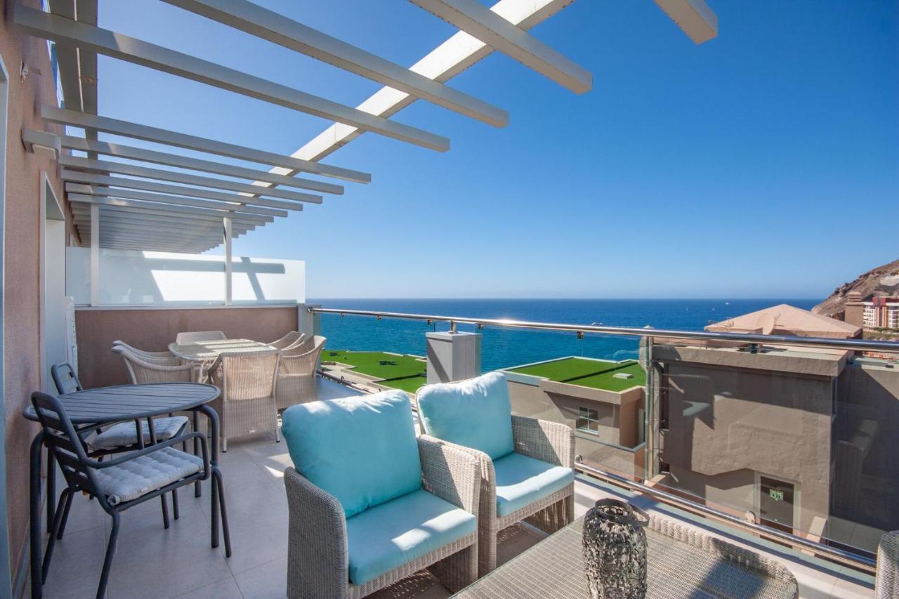 Luxury Penthouse, Panoramic Sea View Apartamento Mogán Exterior foto